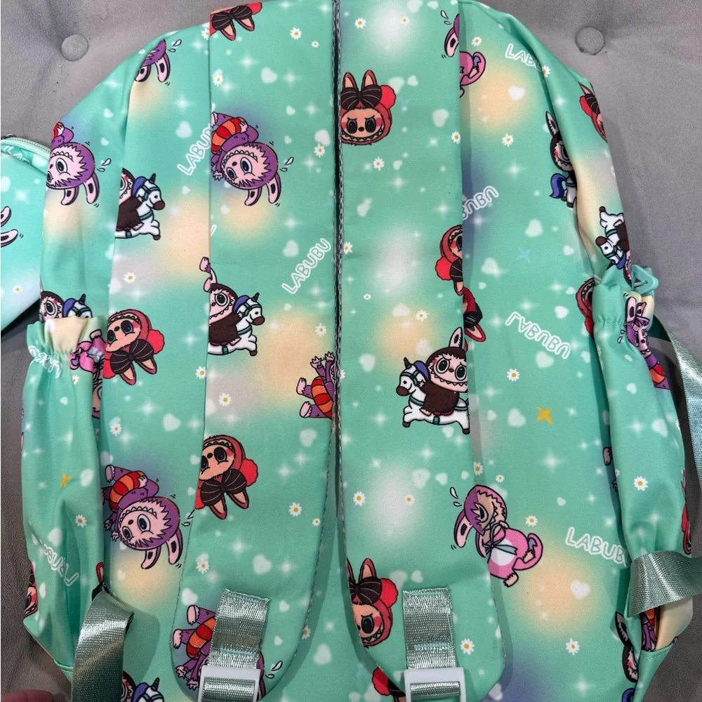 Labubu Mint Green Backpack with adorable celestial design, Brand New With Tags - Picture 12 of 14